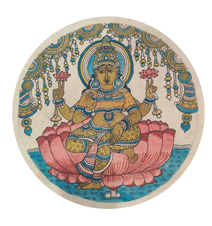 Maha Lakshmi In Kalamkari by Harinath N Thumbnail