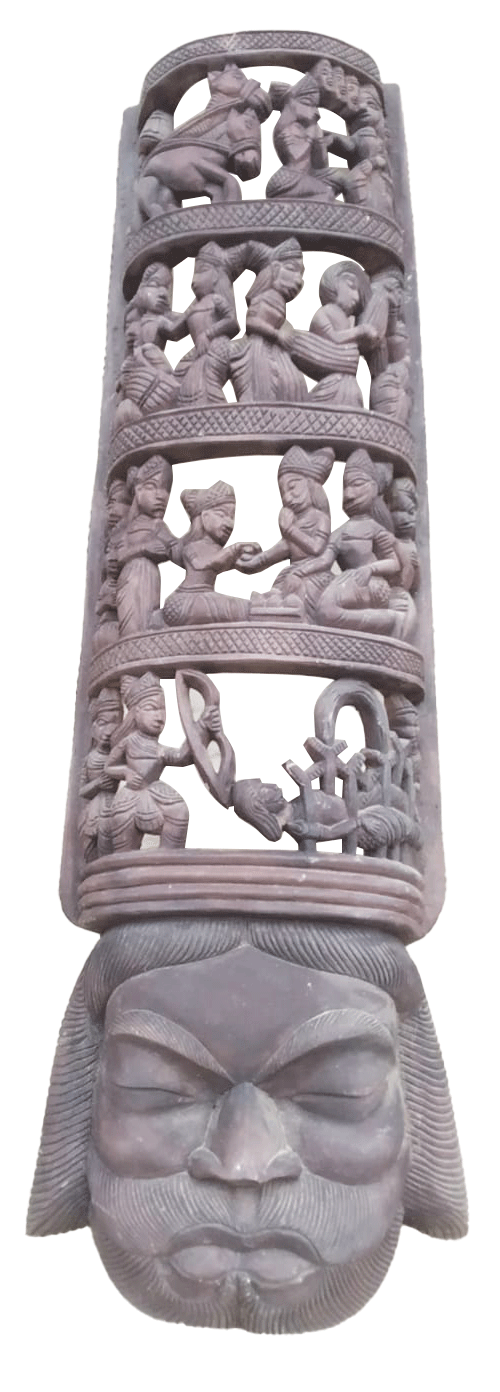 Mahabharata in Wooden Mask by Paramesh Sarkar Thumbnail