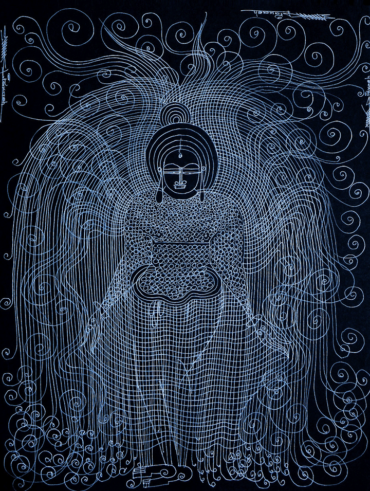 Mahaveera in Surpur Inspired Art by Krishna Prakash Thumbnail