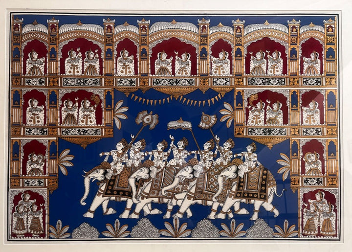 Majestic splendour: royal procession through Phad Painting by Kalyan Joshi Thumbnail