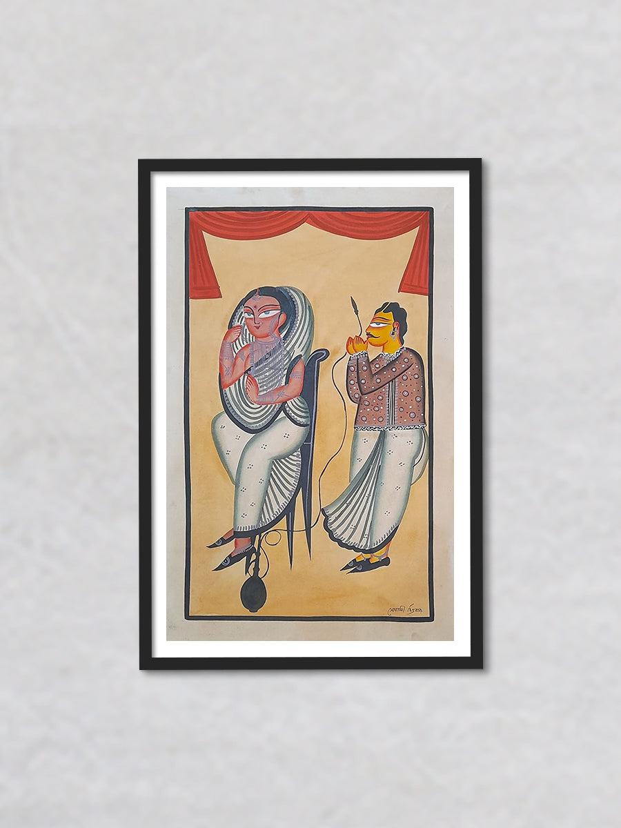 Buy Majestic Splendor: A Glimpse of Regal Reverie in Kalighat by Sonali Chitrakar
