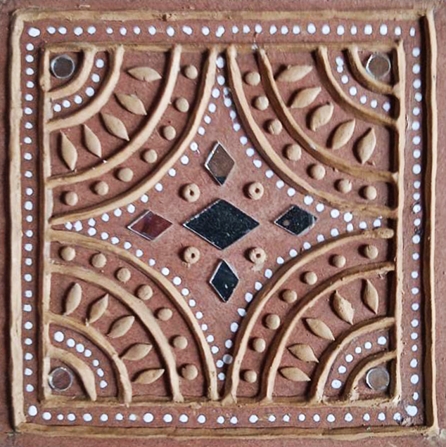 Mandala with star pattern in Mudwork by Nalemitha For Home Decor, Gifting Thumbnail