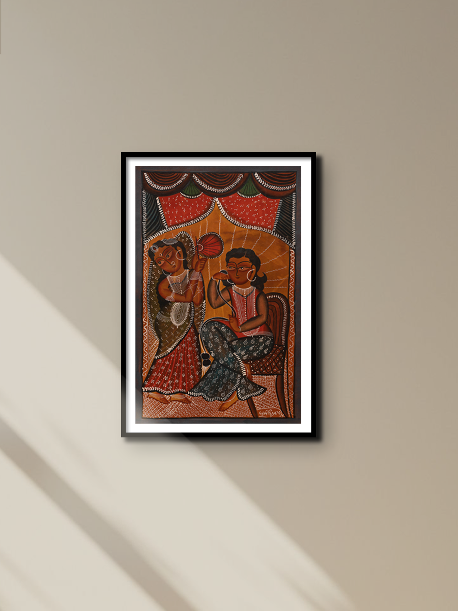 Marital Bliss: Bengal Pattachitra by Swarna Chitrakar for sale