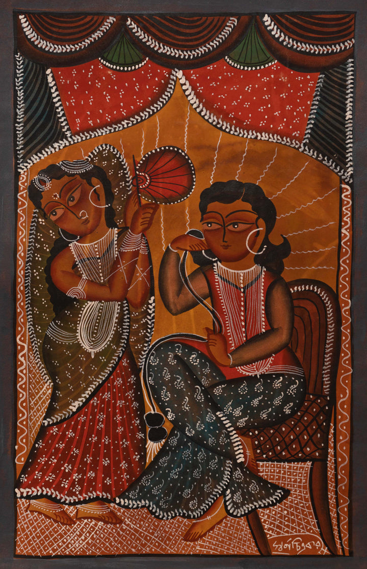 Marital Bliss: Bengal Pattachitra by Swarna Chitrakar Thumbnail