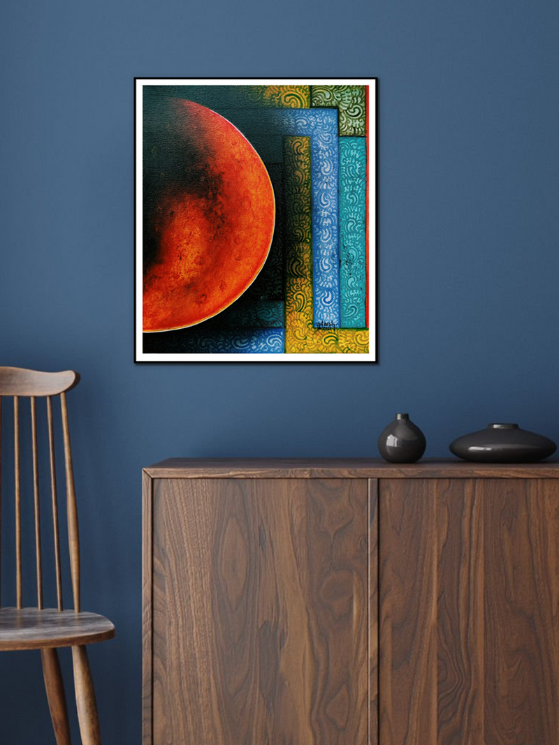 The half Sun: Kerala Mural by Adarsh