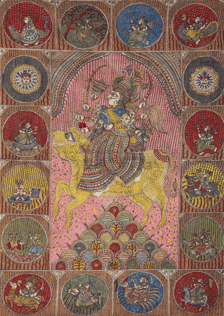 Mata Avatar Mata Ni Pachedi By Dilip Chitara For Home Decor Thumbnail