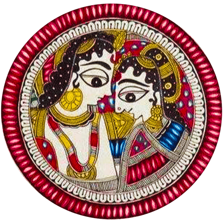 Matrimonial imagery: Fortune and ethnical portrayal of Madhubani plate by Priti Karn Thumbnail