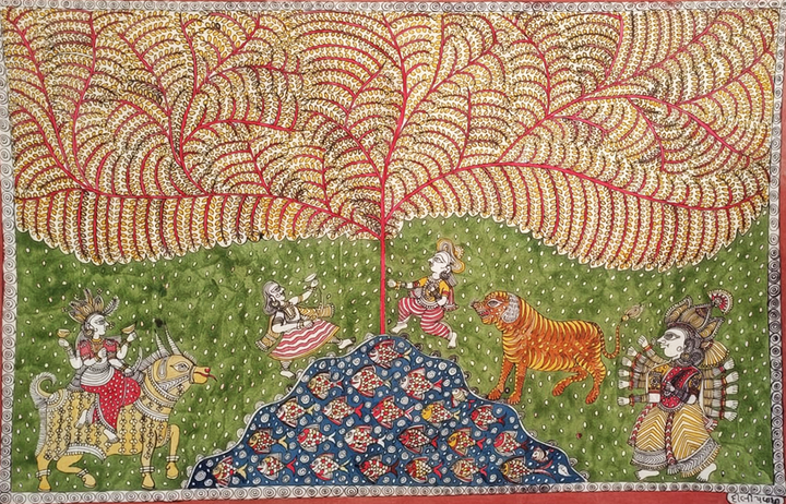 Meldi Mata And Visat Mata Mata Ni Pachedi By Dilip Chitara For Home Decor Thumbnail