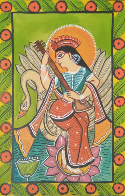 Melodies of Enlightenment: Divine Inspiration in Pattachitra by Manoranjan Chitrakar Thumbnail