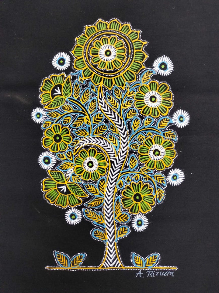 Miniature Tree by Rizwan Khatri in Rogan art Thumbnail