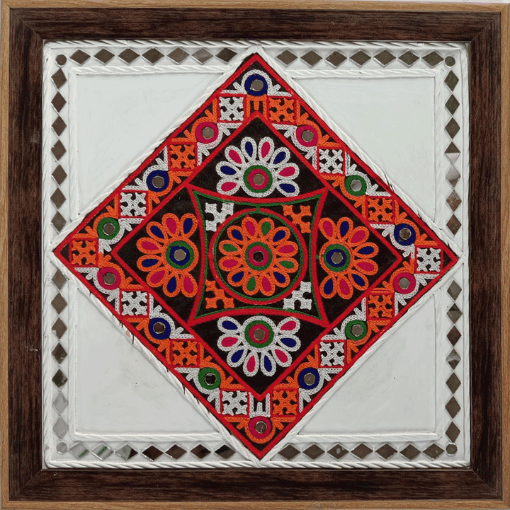 Mirror Marvel in Lippan by Nalemitha For Home Decor, Gifting Thumbnail