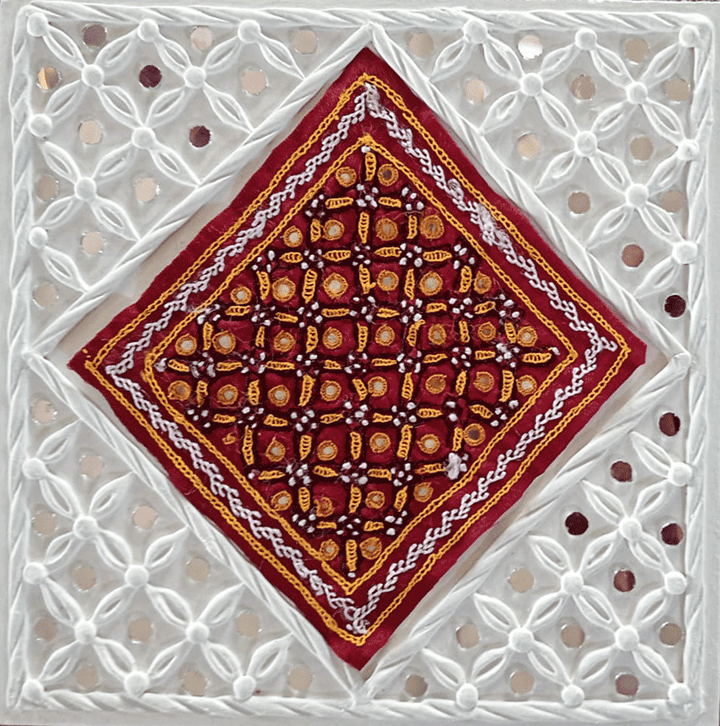 Mirrored Marvel in Lippan by Nalemitha For Home Decor, Gifting Thumbnail