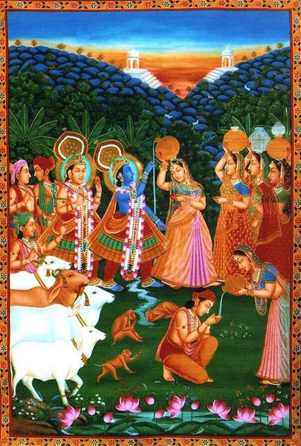 Daanleela in Pichwai painting by Jayesh Sharma Thumbnail