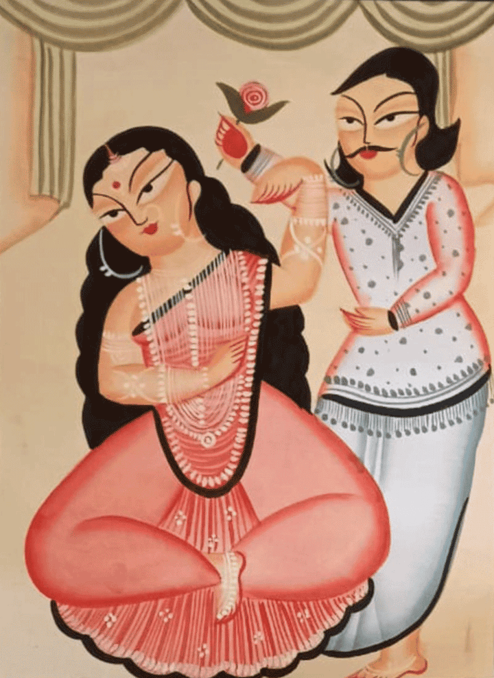 Moment of Love in Kalighat by Uttam Chitrakar Thumbnail
