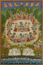 Buy Moments of Devotion: Pichwai painting by Jayesh Sharma