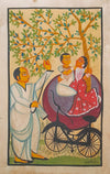 Buy Moments of Passion  A Kalighat Painting tapestry by Sonali Chitrakar