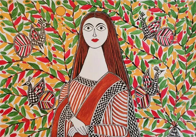 Buy Monalisa in Madhubani by Izhar Ansari