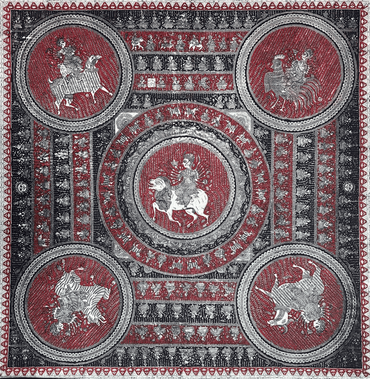 Mother Goddesses Mata Ni Pachedi By Sanjay Chitara For Home Decor Thumbnail