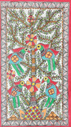 Buy Motherhood - Arboreal Tapestry, Madhubani Painting by Priti Karn