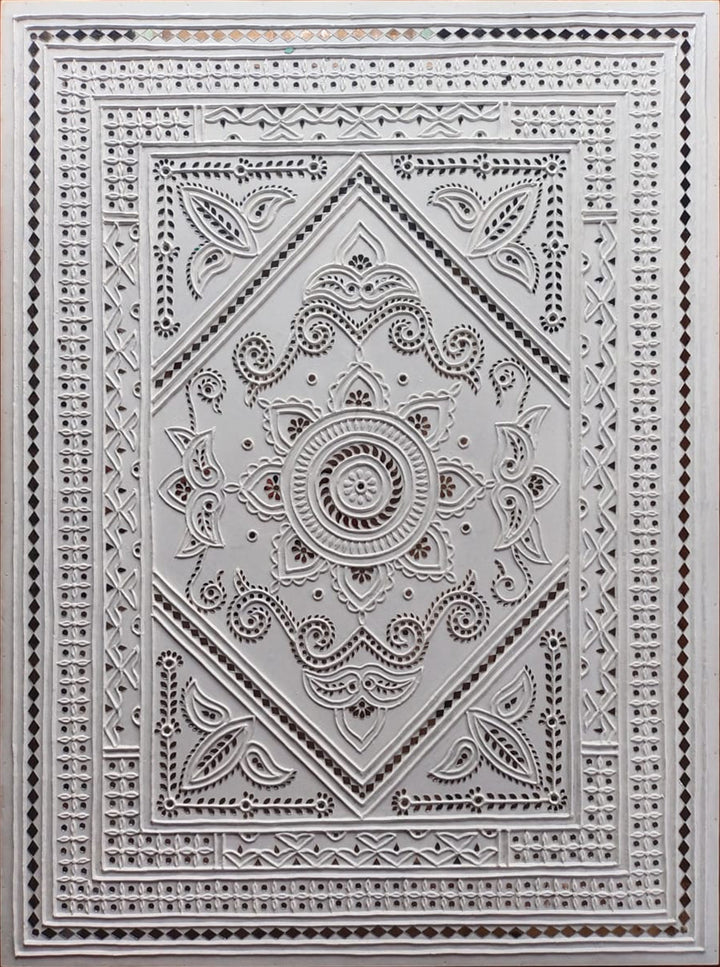 Mud Mosaic: The Intricate Symmetry of Nature BY NALEMITHA by  For Home Decor, Gifting Thumbnail