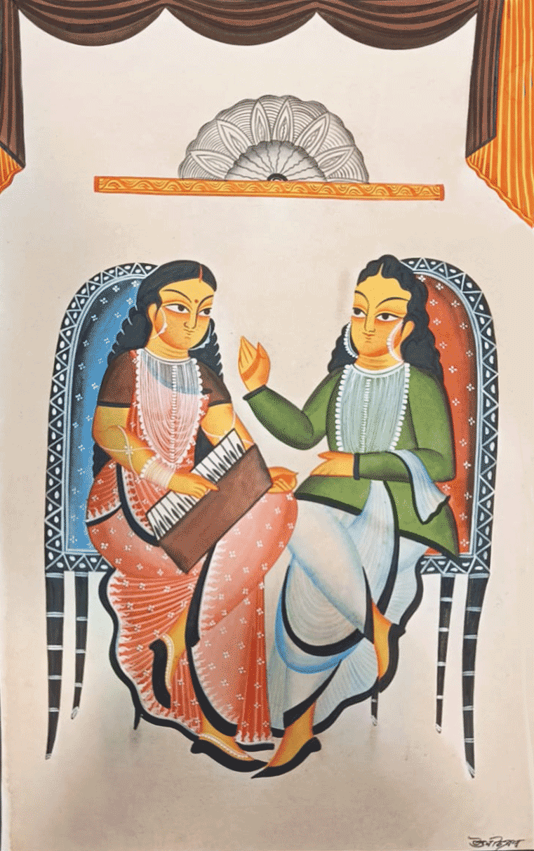 Buy Musicians in Kalighat by Uttam Chitrakar
