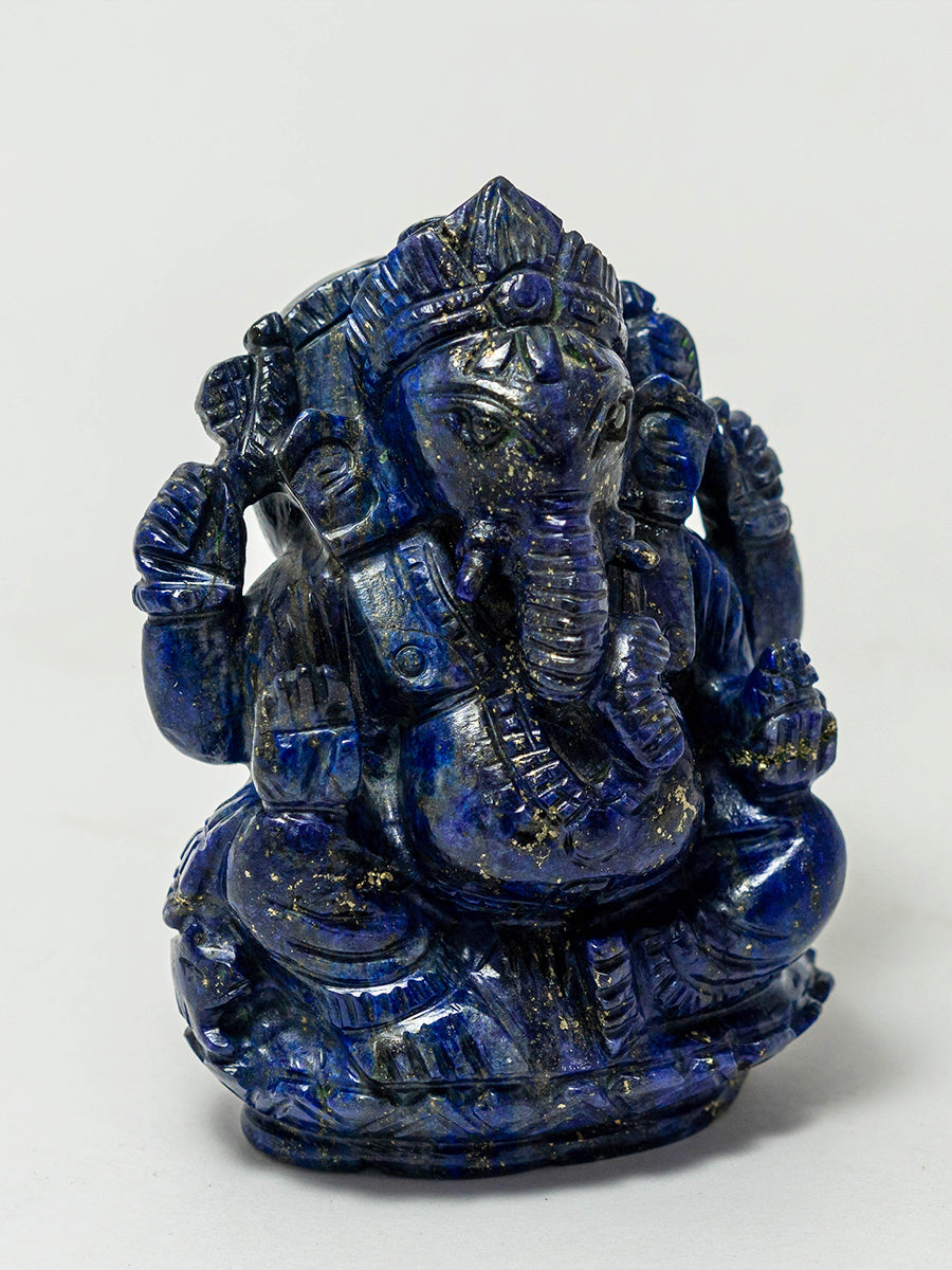 Mystic Harmony: The Sacred Carving of Lord Ganesh 