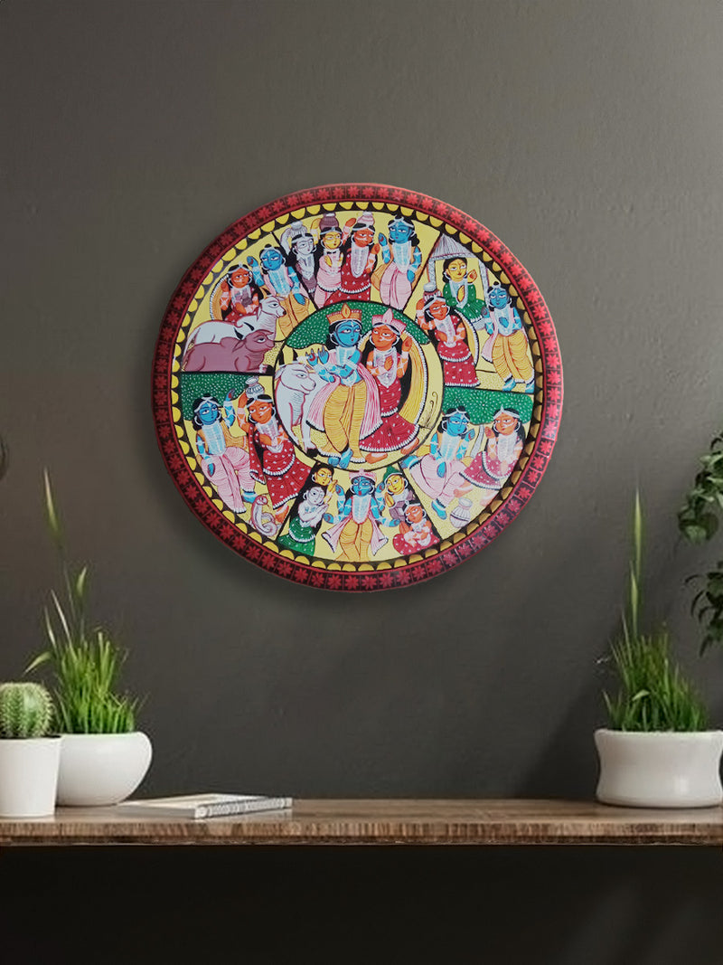 Order Online Radha-Krishna Khalighat Plate Artwork