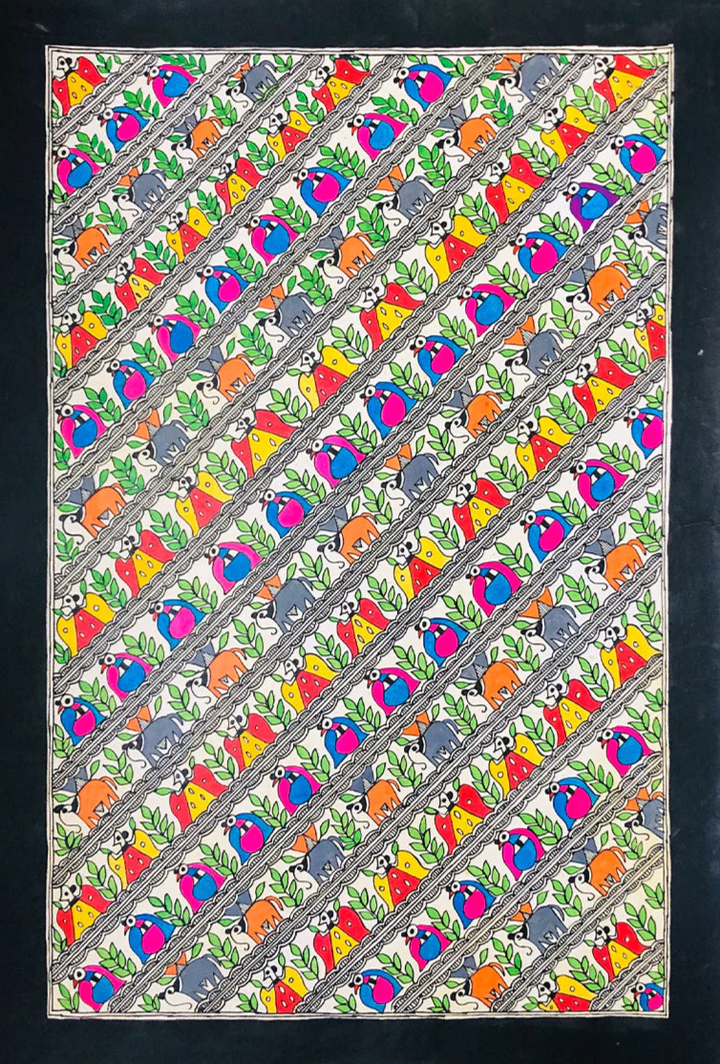 Mystical Reverie: The Evolution of Madhubani, Madhubani by Ambika devi Thumbnail