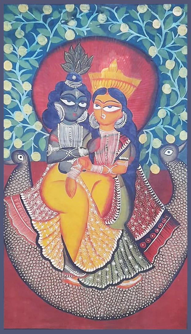 Mystical Sojourn: Uttam Chitrakar's Celestial Kalighat Thumbnail