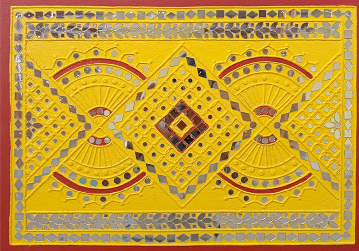 Mystical Symphony Motifs in Lippan Art by Majikhan For Home Decor, Gifting Thumbnail