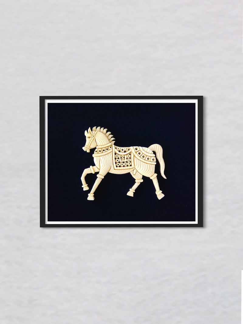 Mystical Symphony Equine in Foam Art, Sea foam Art by Harsh Chhajed