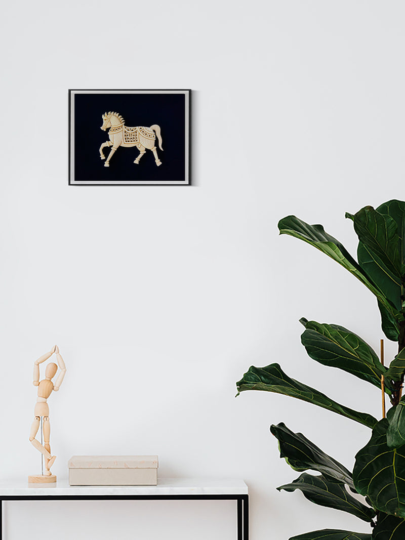Mystical Symphony Equine in Foam Art, Sea foam Art for sale