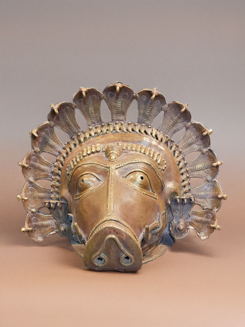 The Wild Boar (Panjurli) Spirit Mask in Bhuta Mask by Gramin Arts