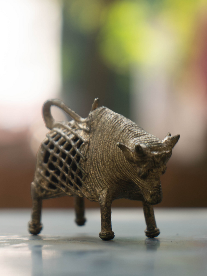 Nandi Sculpture in Dhokra Art