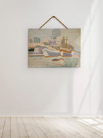 Narrative of Coastal Life: A Visual Voyage to Cherished Marine Memories, Ghazipur Wall Hanging by Md. Matim for sale