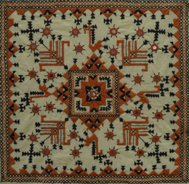Natural impressions in Kashidakari Embroidery by Samjhau Devi Thumbnail