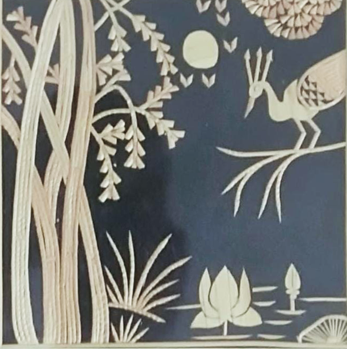 Natural landscape in Sikki Grass work by Suraj Kumar Sahu Thumbnail