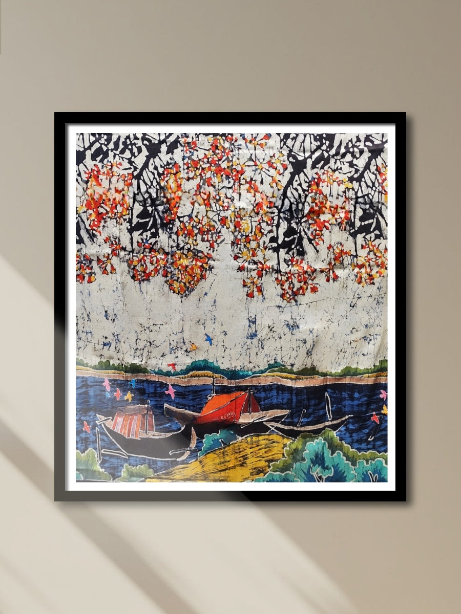 Shop Natural scene in Batik and Kantha by Kartik Manna