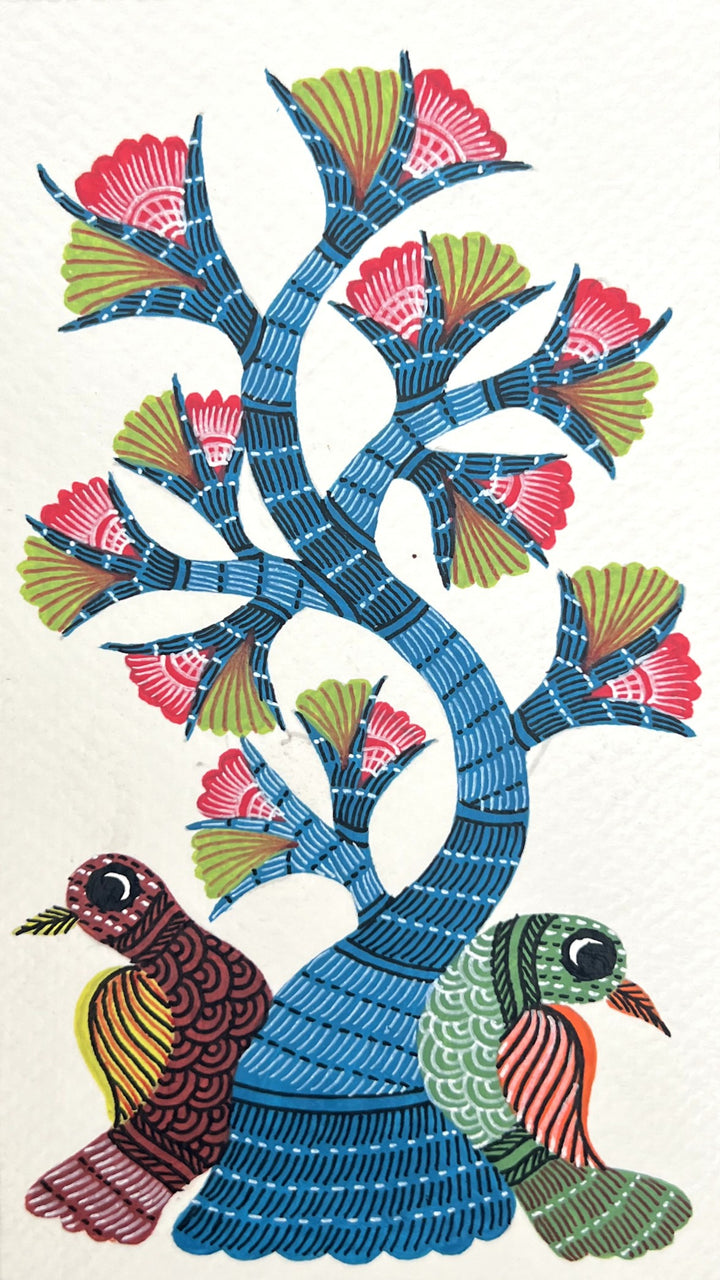 Nature's duet In Gond by Kailash Pradhan Thumbnail