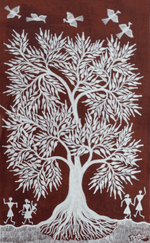 Buy Nature and Human in Warli By Dilip Bahotha