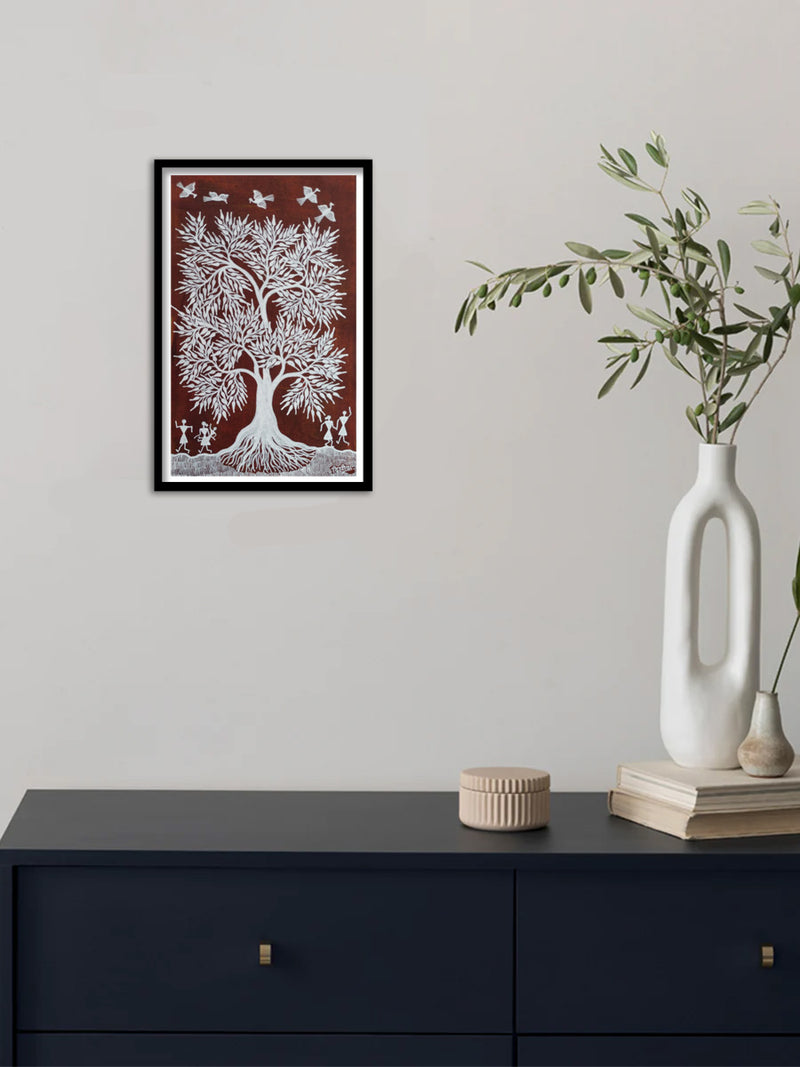 Nature and Human in Warli By Dilip Bahotha