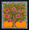 Buy Nature's Tapestry A Pink- Flowered Madhubani Tree, Madhubani Painting by Ambika Devi