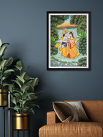 Buy Pichwai Artistry with Radha and Krishna by Shehzaad Ali Sherani
