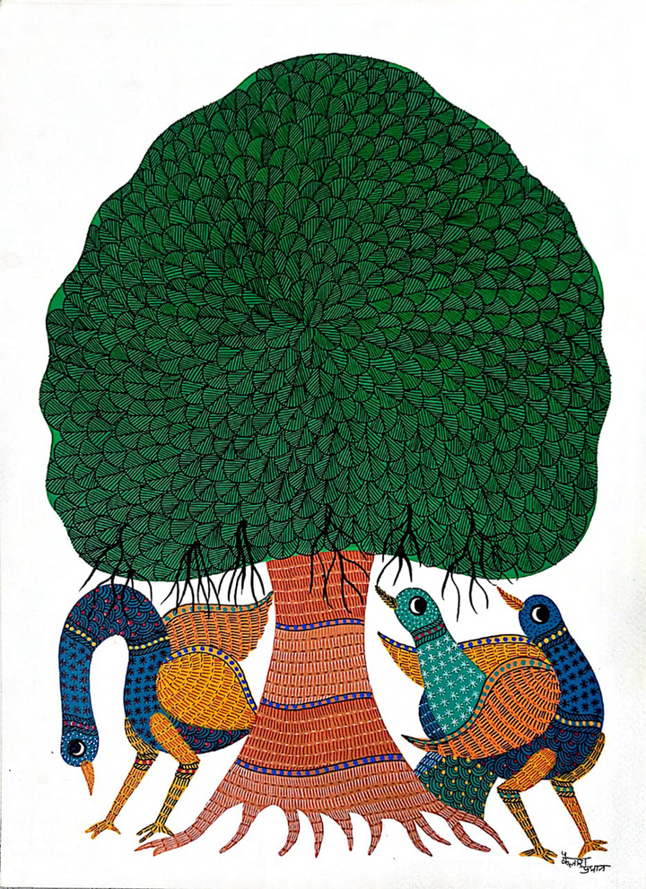 Nature’s Elegance: Gond Art by Kailash Pradhan Thumbnail
