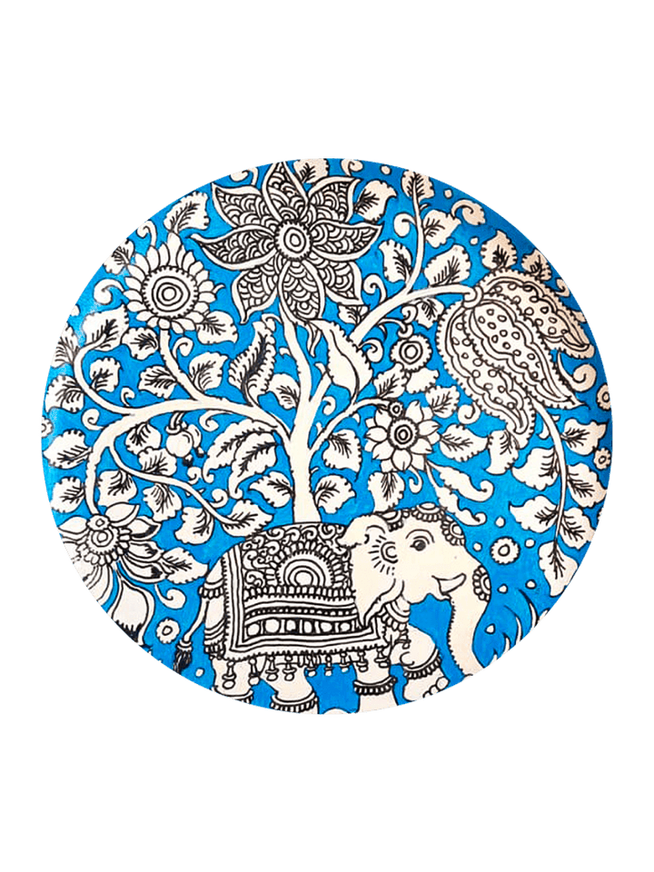 Nature's Nuances in Sudheer's Kalamkari Plates Thumbnail