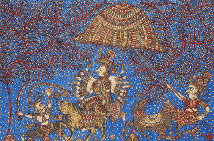 Navchandi And Durga Ma Tree Of Life Mata Ni Pachedi For Home Decor Thumbnail