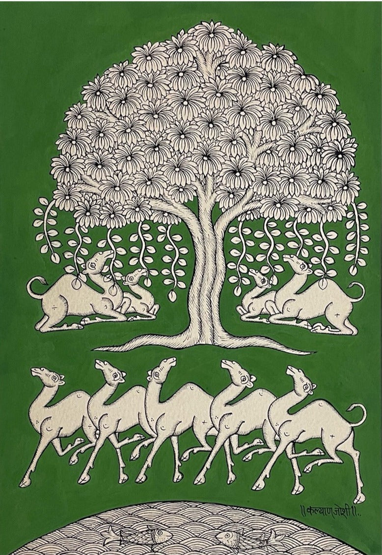 Buy Oasis of Life Arboretary of Phad Painting by Kalyan Joshi