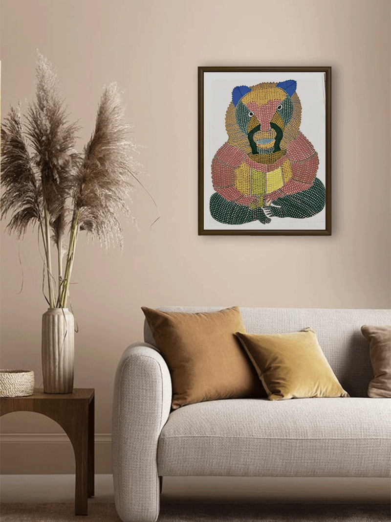 The Wild Bear in Gond by Gareeba Singh Tekam