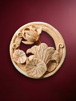 Lotus in Still Bloom in Teracotta by Dolon Kundu