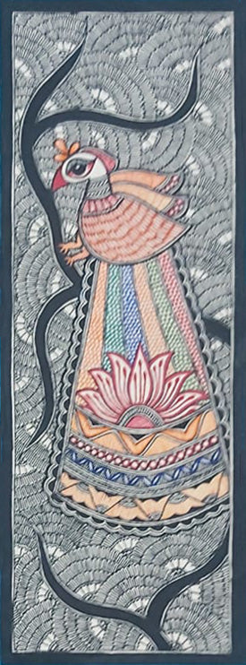 Peacock in Madhubani by Priti Karn Thumbnail